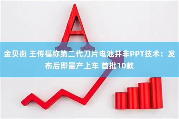 金贝街 王传福称第二代刀片电池并非PPT技术：发布后即量产上车 首批10款